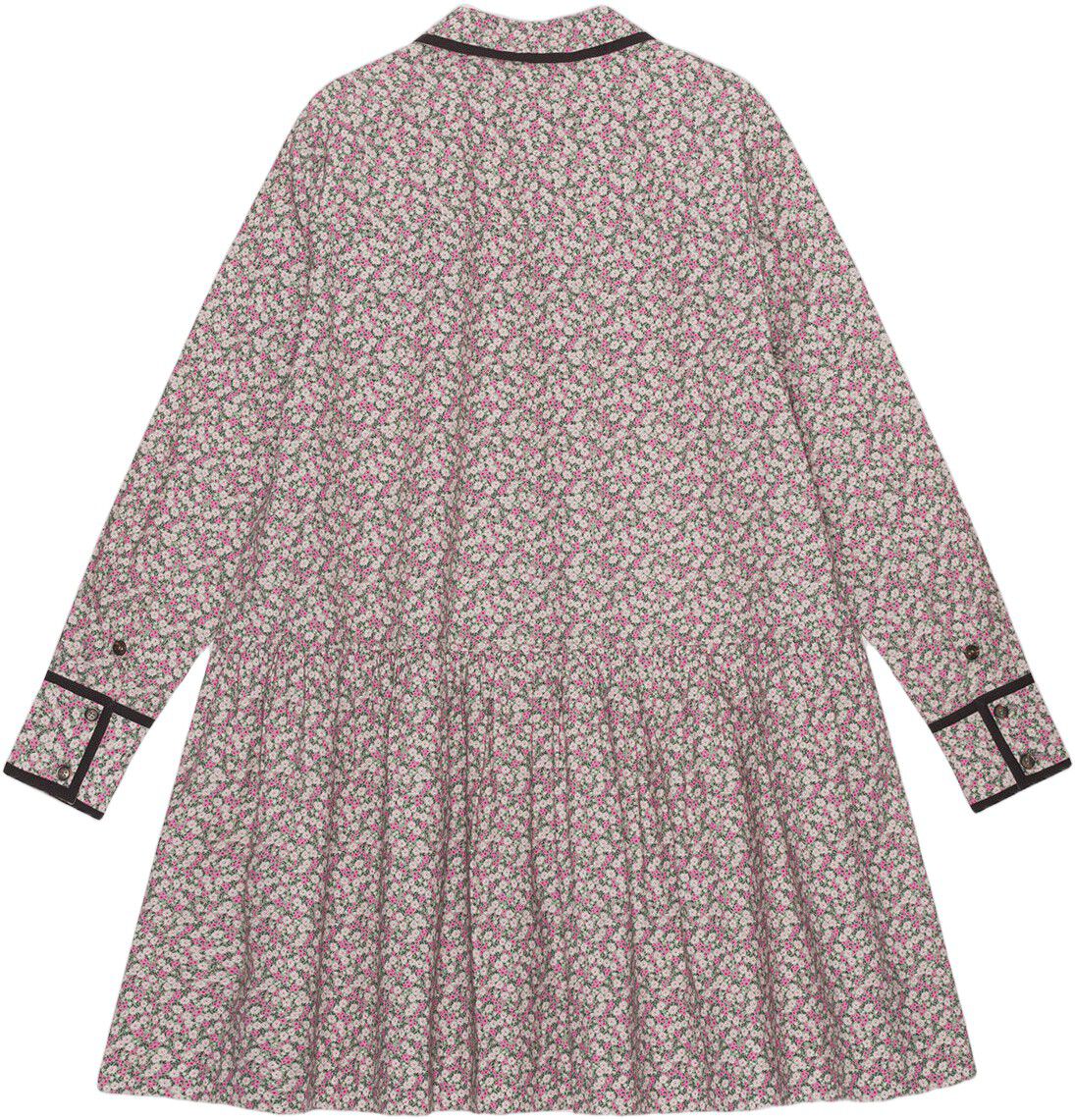 Printed Cotton Mini Shirt Dress