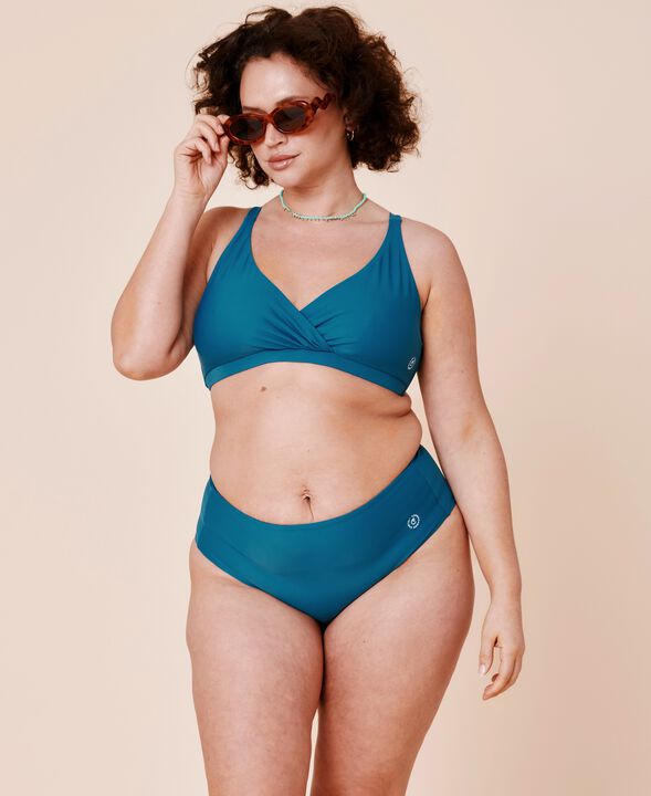 Ubud højtaljet bikini underdel - Teal
