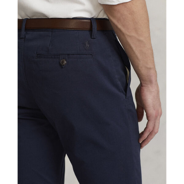 Stretch Straight Fit Washed Chino Pant