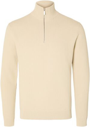 SLHDANE LS KNIT STRUCTURE HALF ZIP