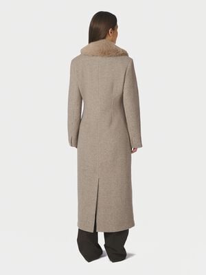 Corina Herringbone Twill Coat