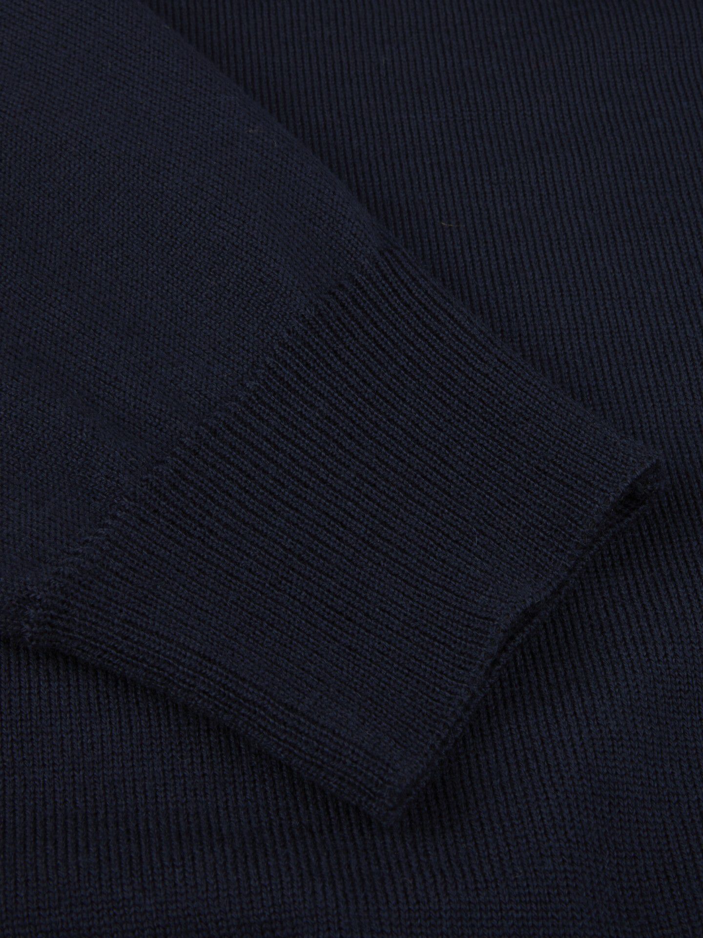 Sweater Knitted Crew Neck With Patch Merino Wool
