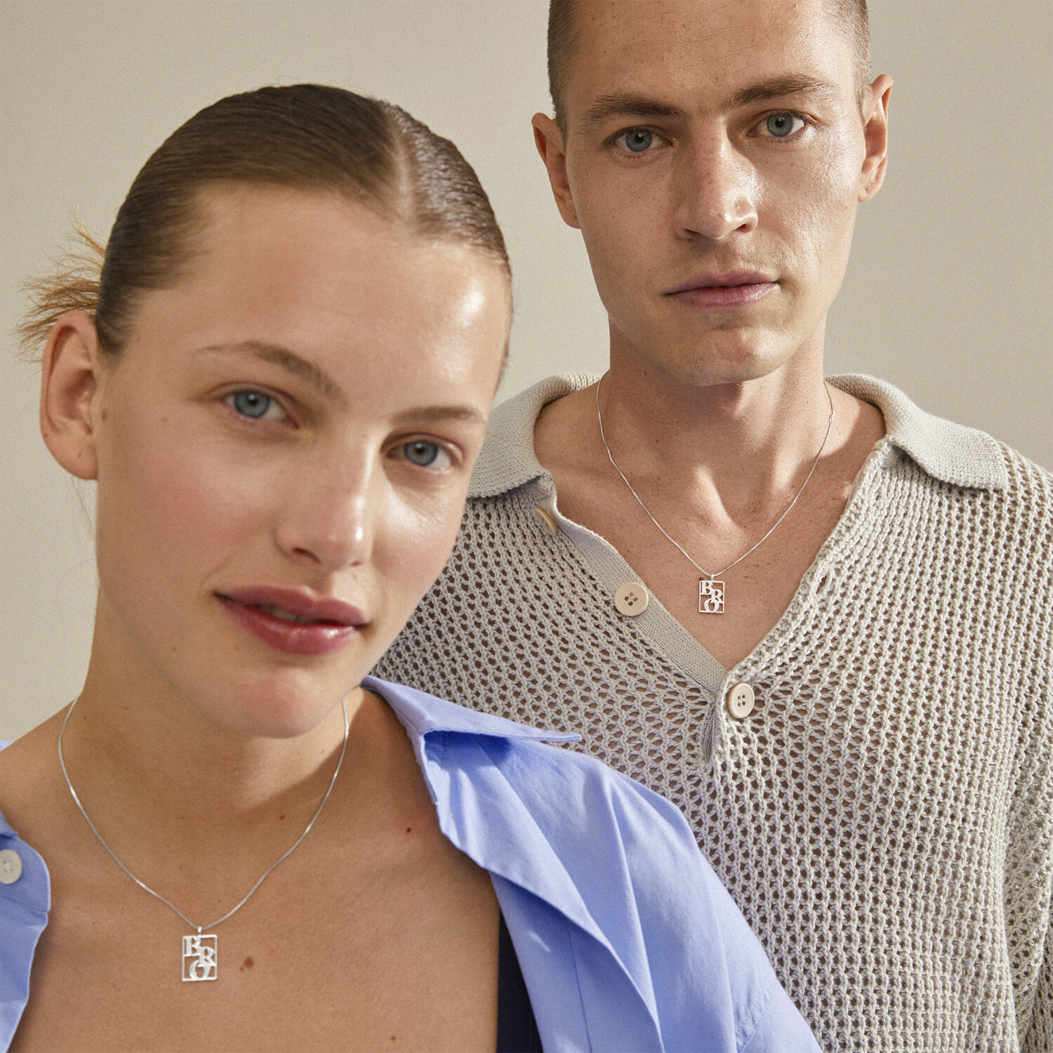 LOVE TAG, recycled BRO necklace silver-plated