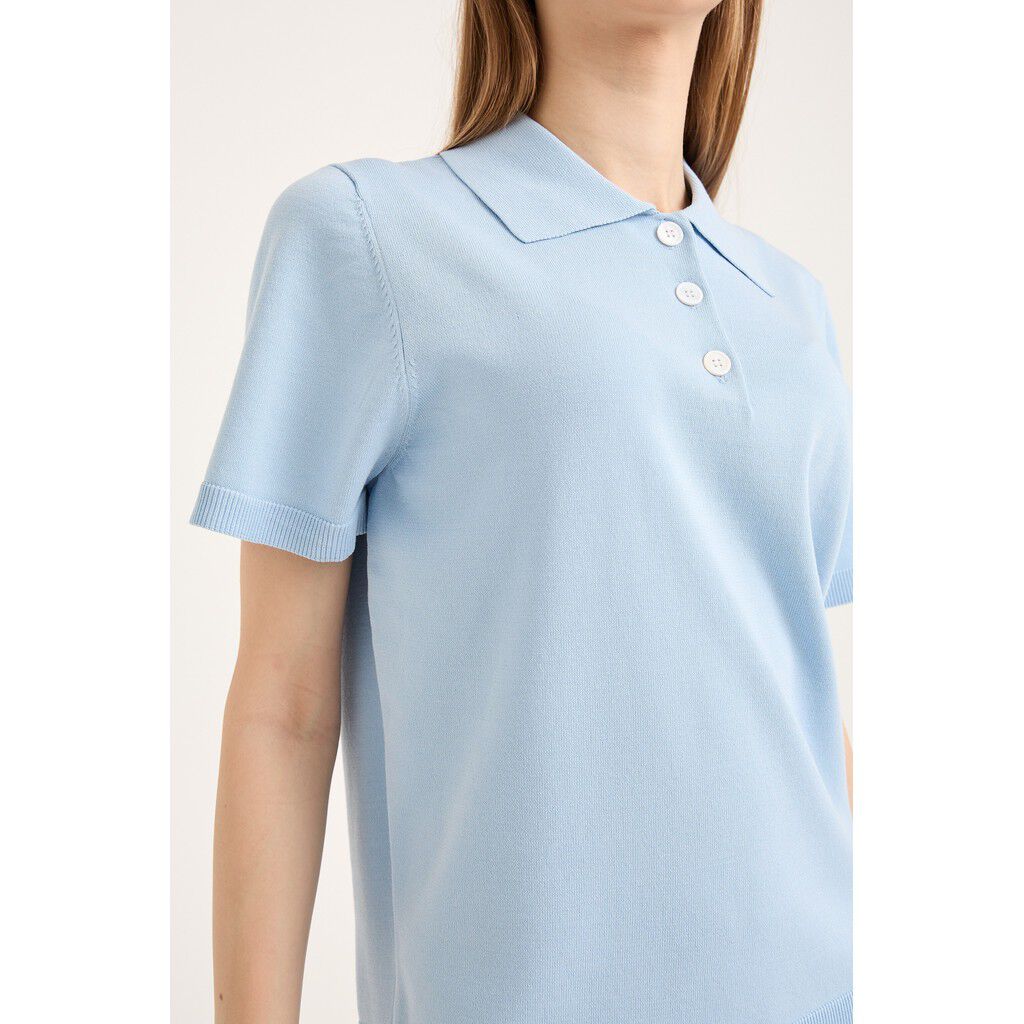 Rena polo knit blouse