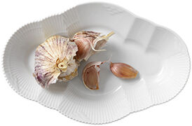 Hvid Elements 23 cm. fad