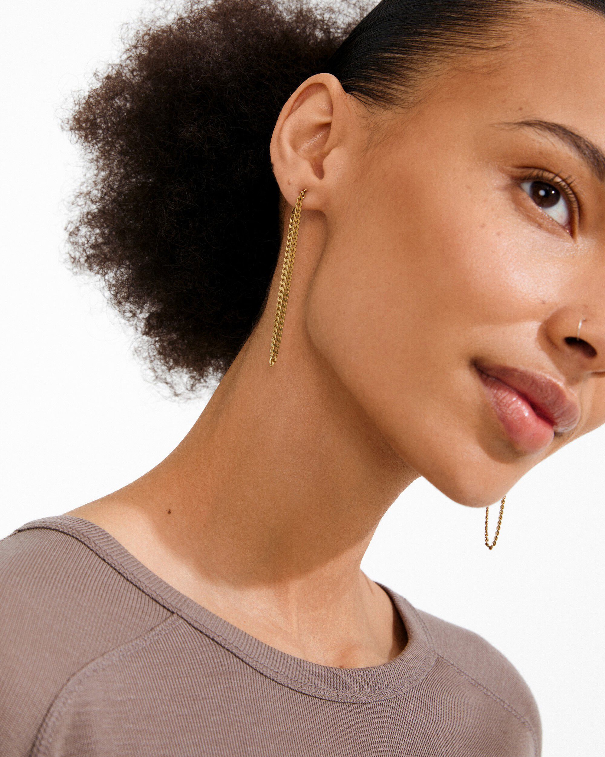 INNER chain earrings gold-plated