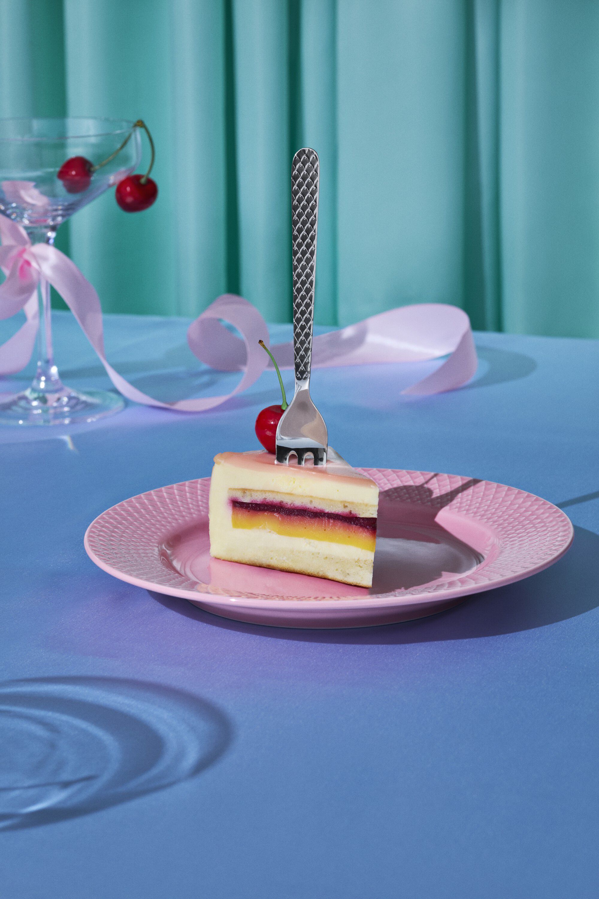 Rhombe Kagegaffel st&aring;l 4 stk.