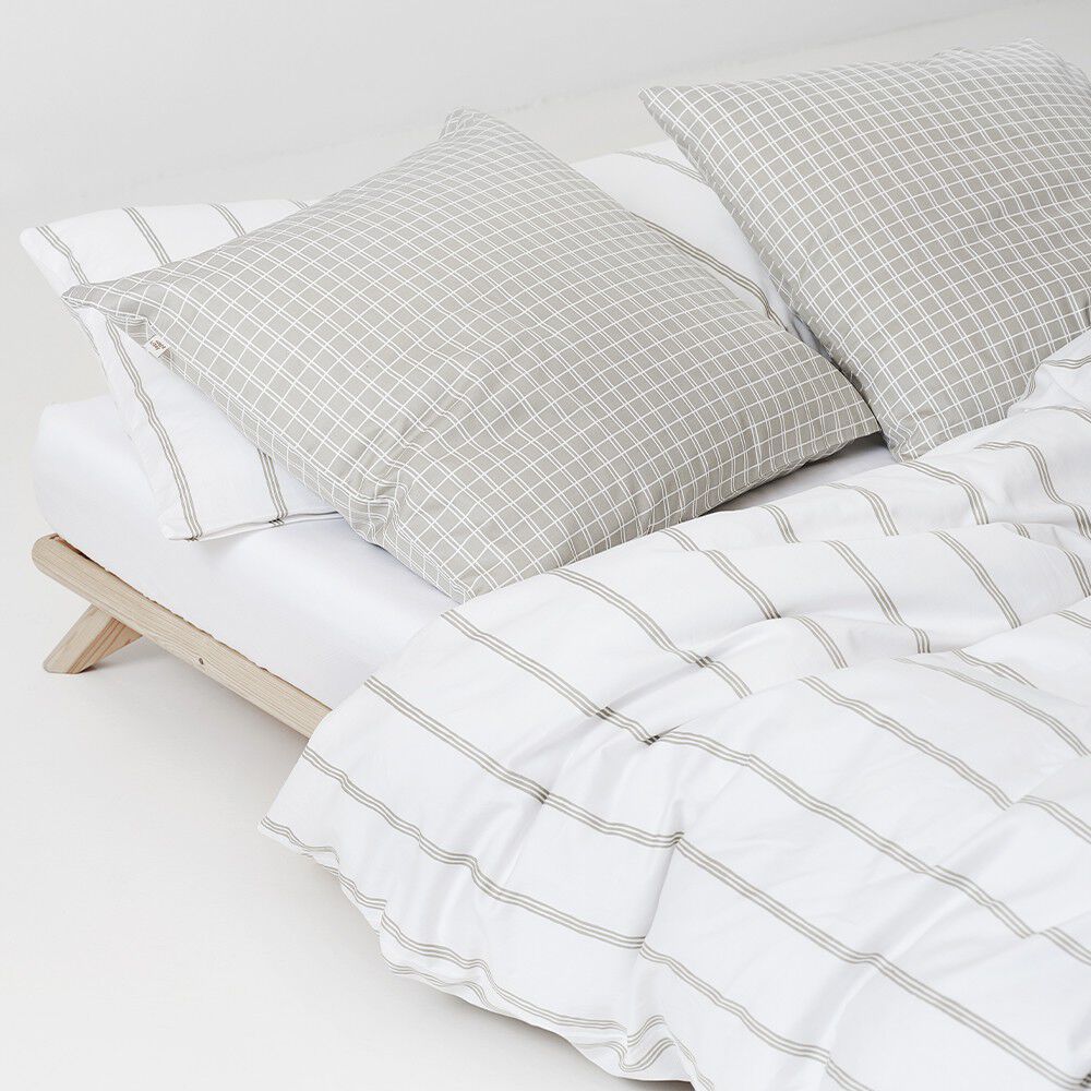 &Oslash;kologisk senges&aelig;t Flow beige - GOTS