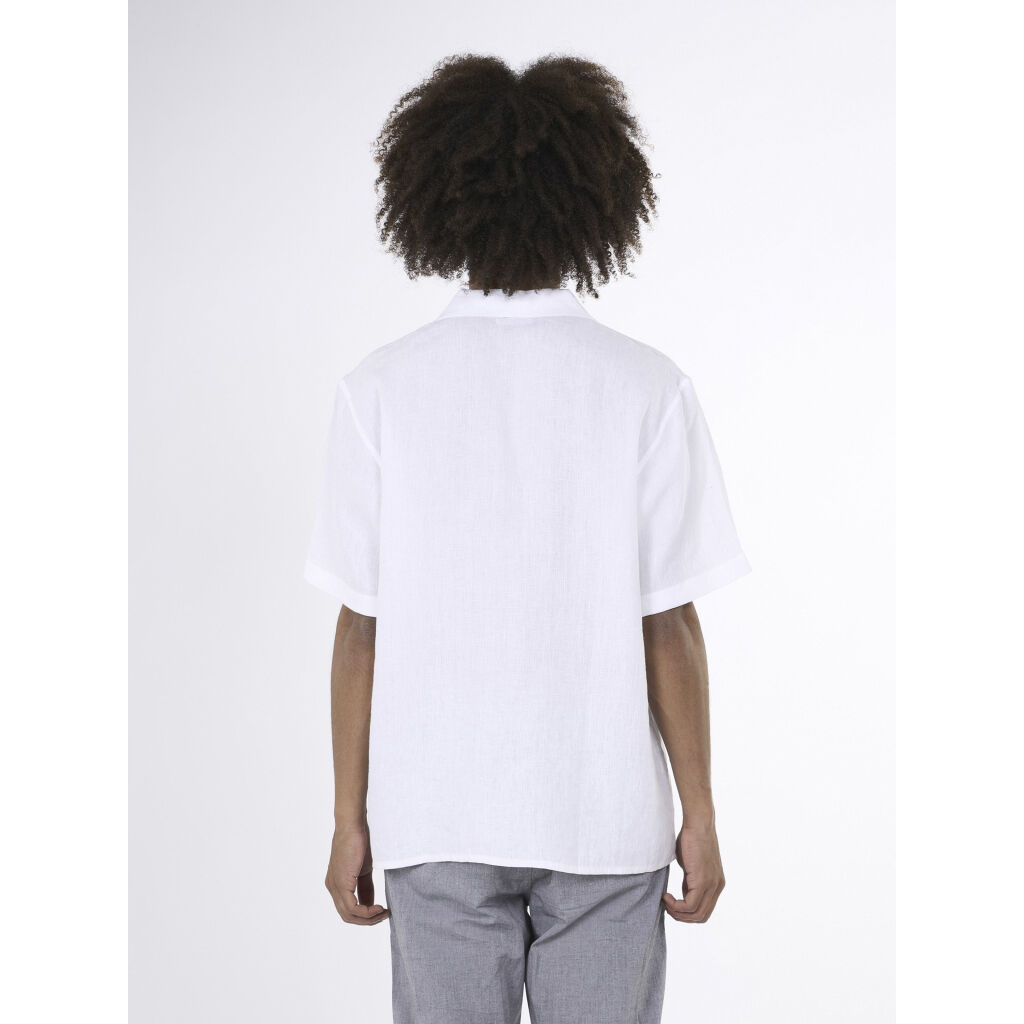 Box fit short sleeved linen shirt GOTS/Vegan