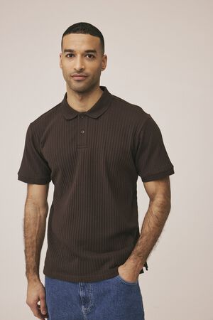 Harry textured polo GOTS