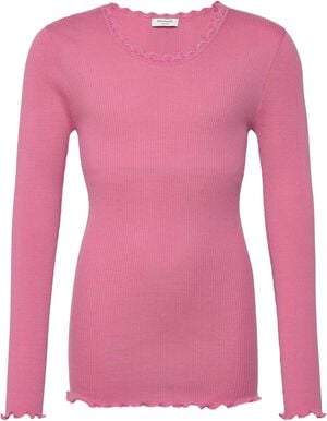 Beatha Silk t-shirt w/ lace