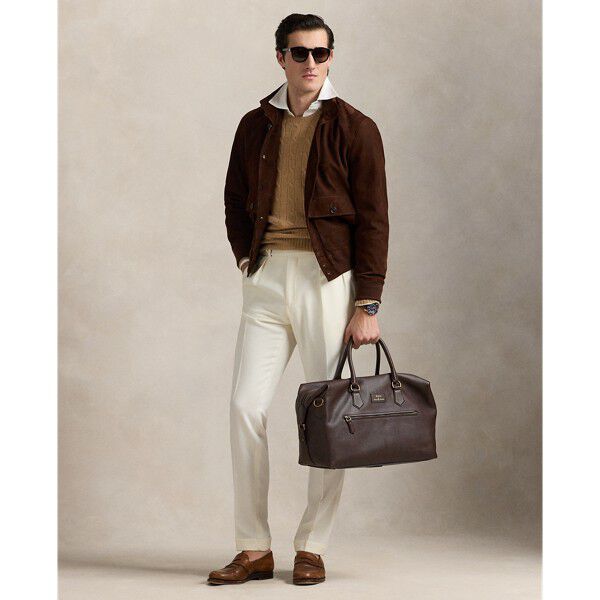 PEBBLE LEATHER-DUFFLE-DFL-LRG