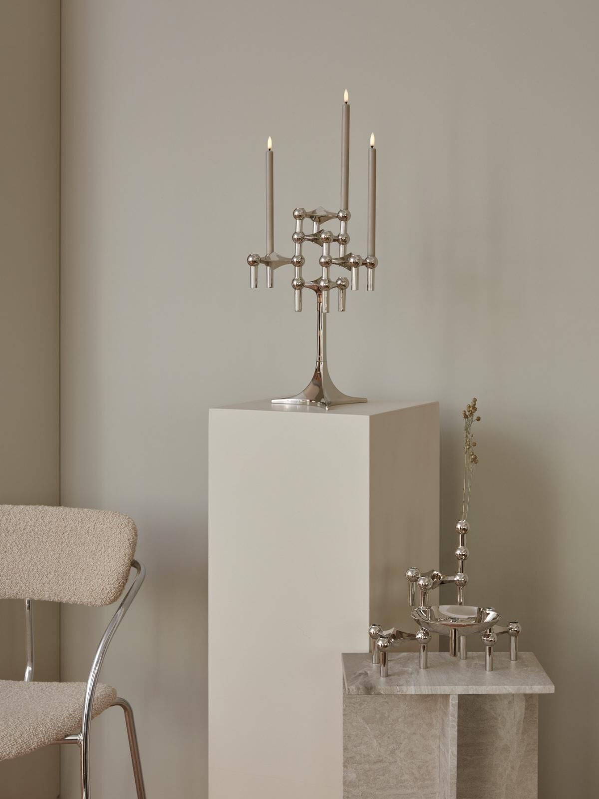 STOFF Nagel&reg; lysestage krom