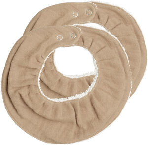 Ruffle Bib - Dusty Rose - 2 pack