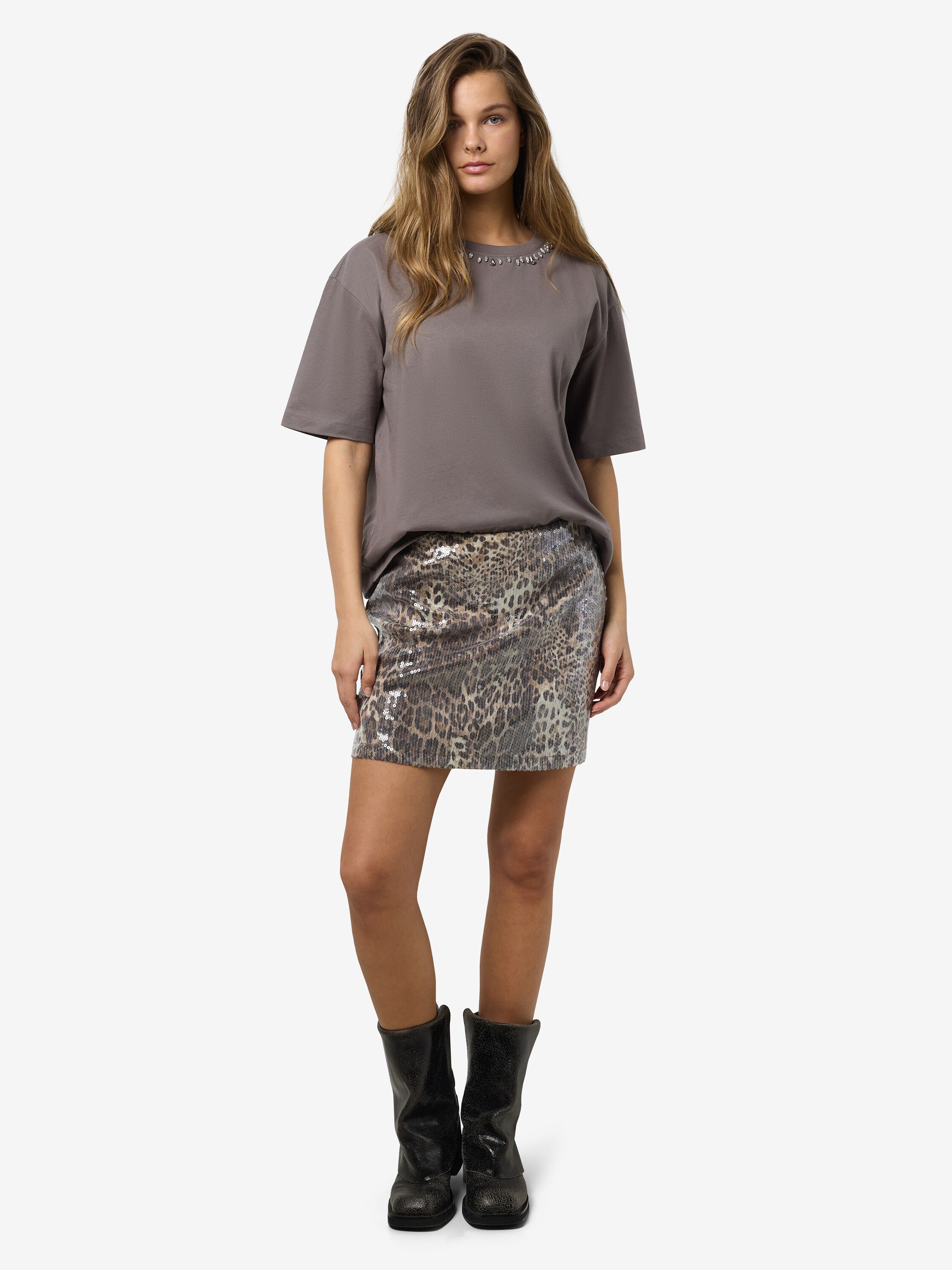 NMJESSY SHORT SEQUIN SKIRT JRS