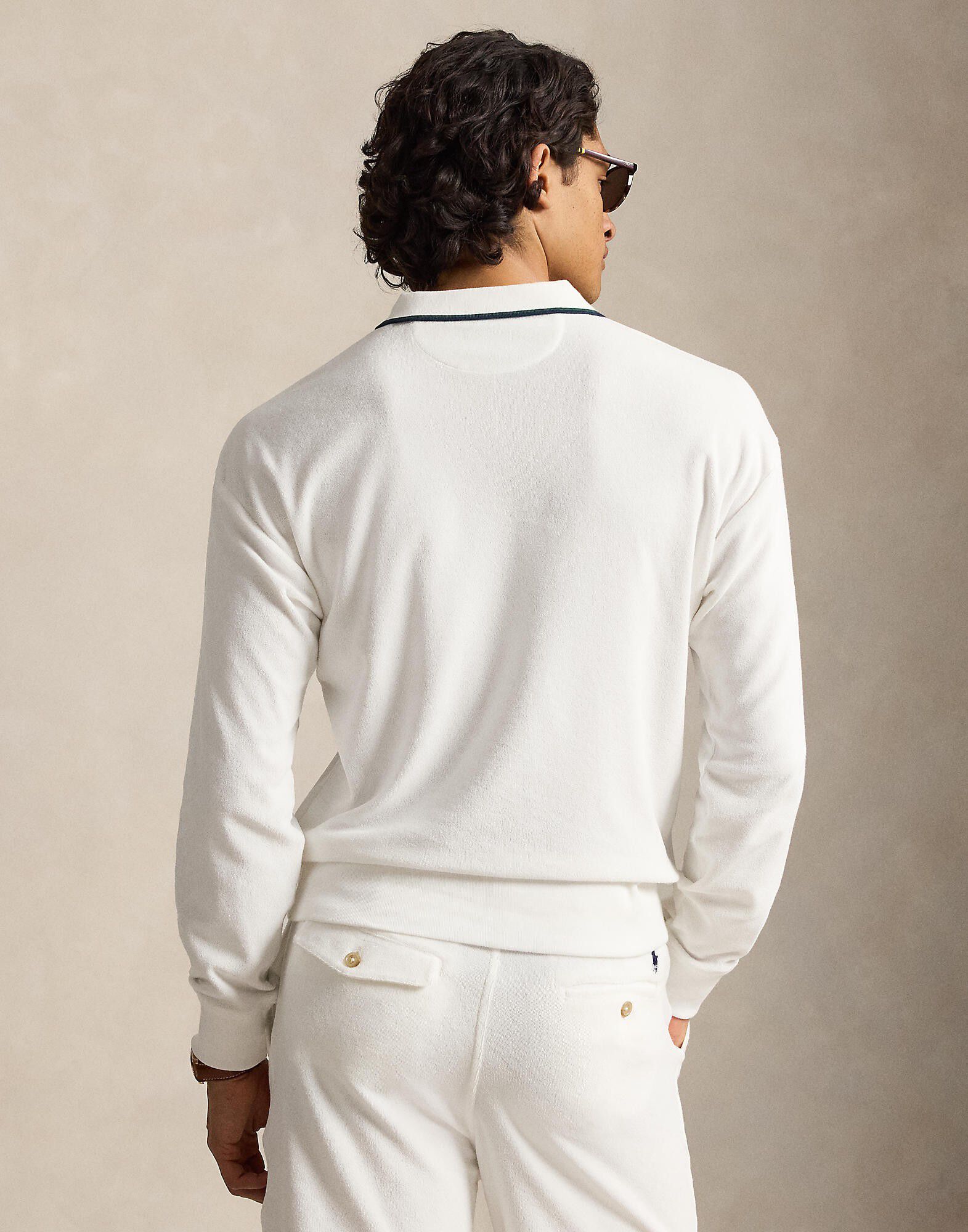 Terry Polo-Collar Sweatshirt