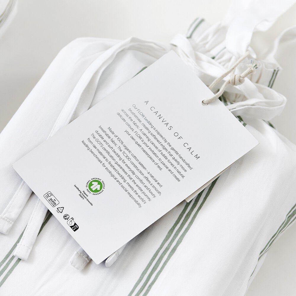 &Oslash;kologisk senges&aelig;t Flow green - GOTS