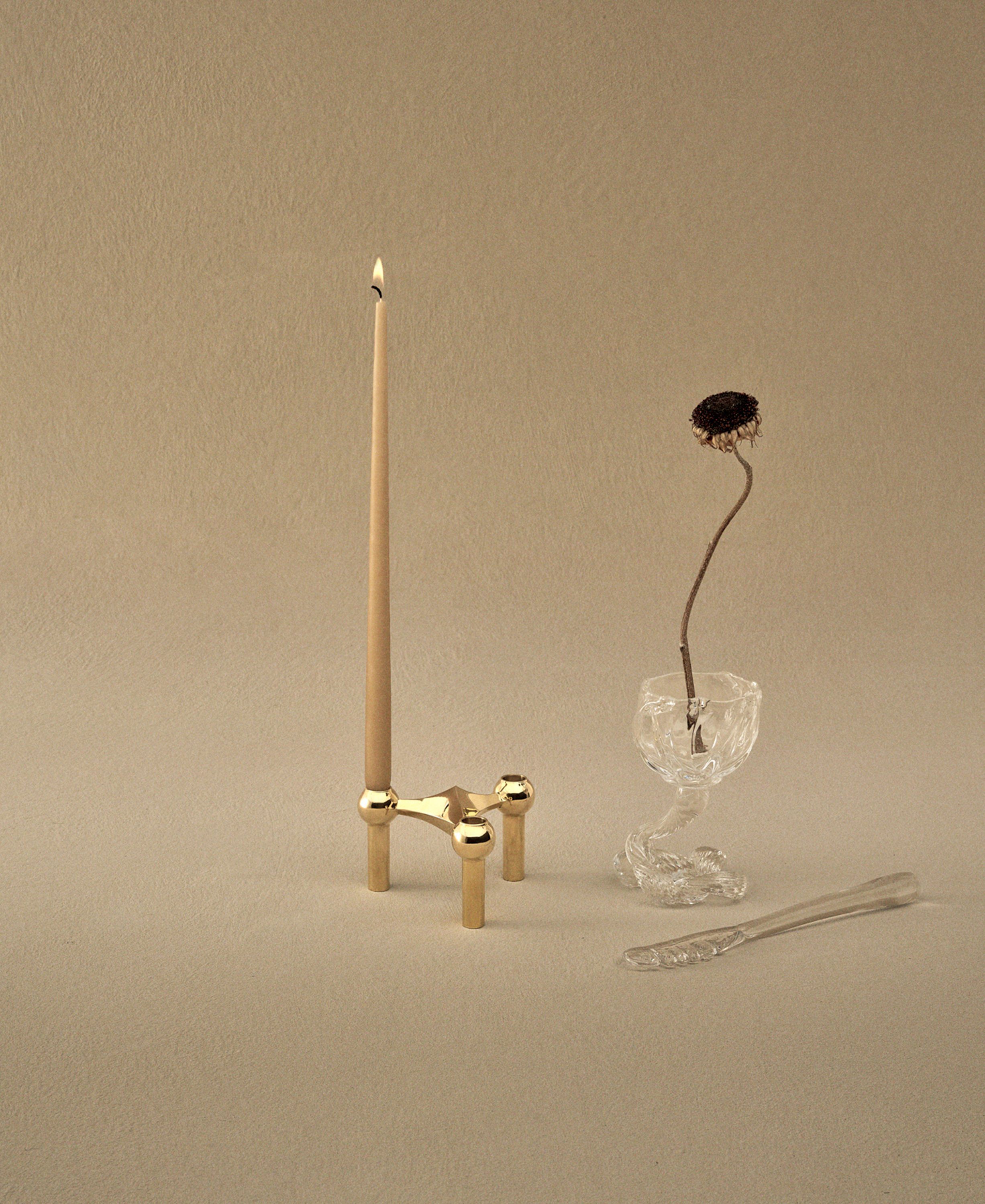 STOFF Nagel&reg; lysestage messing