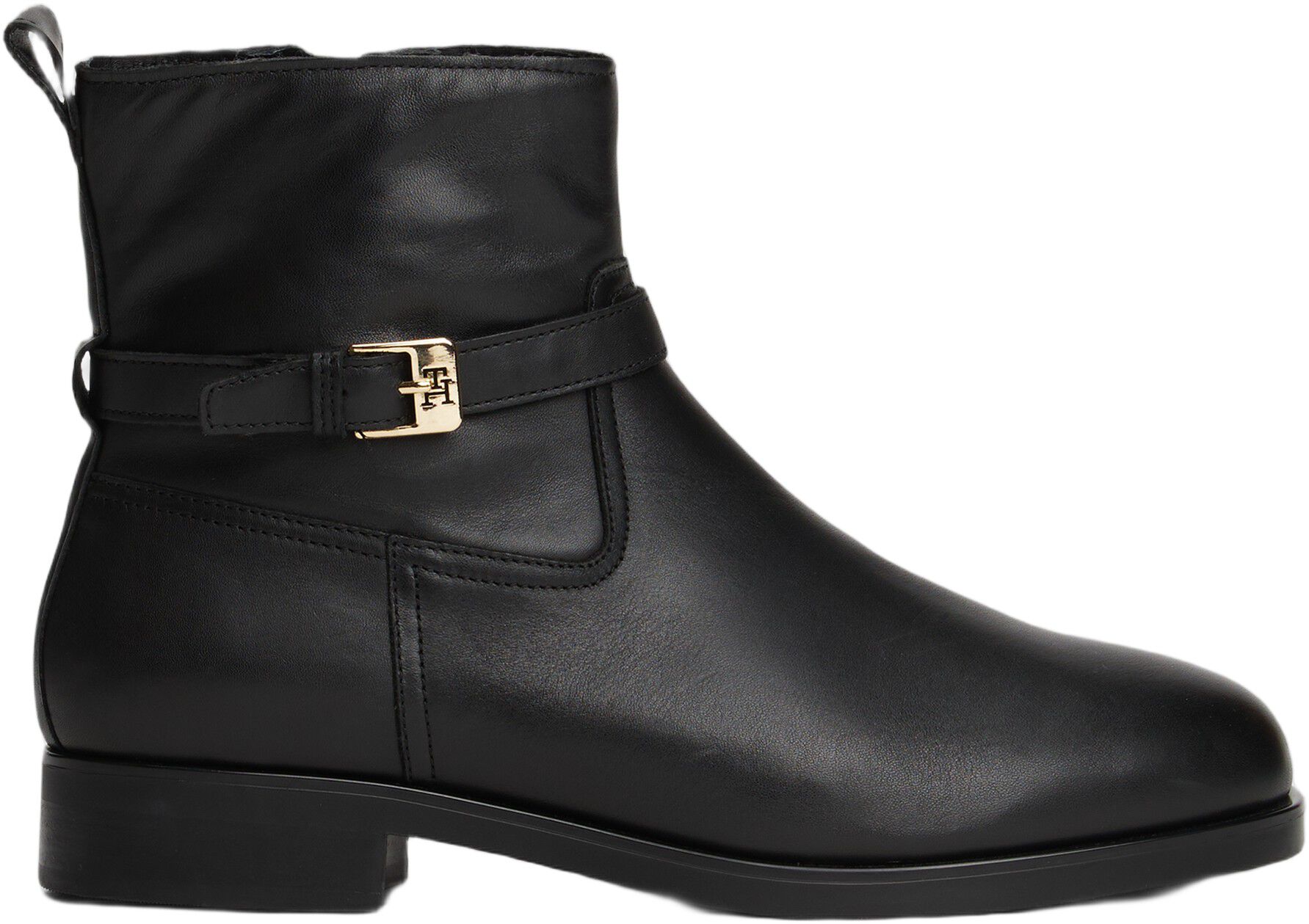 TH BUCKLE RIDING LEATHER BOOTIE