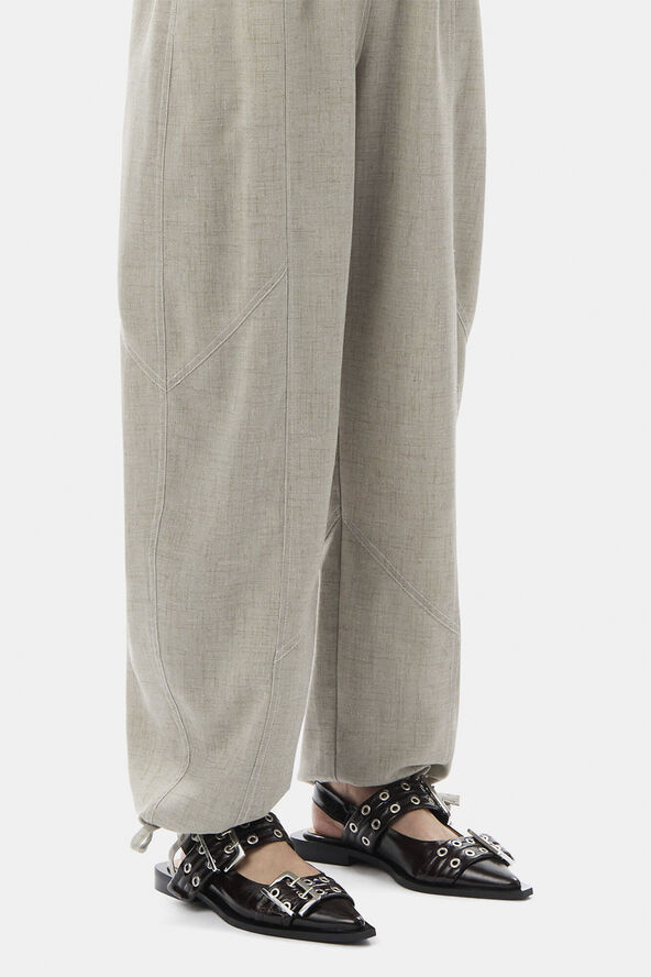 Feminine Buckle Ballerina Naplack