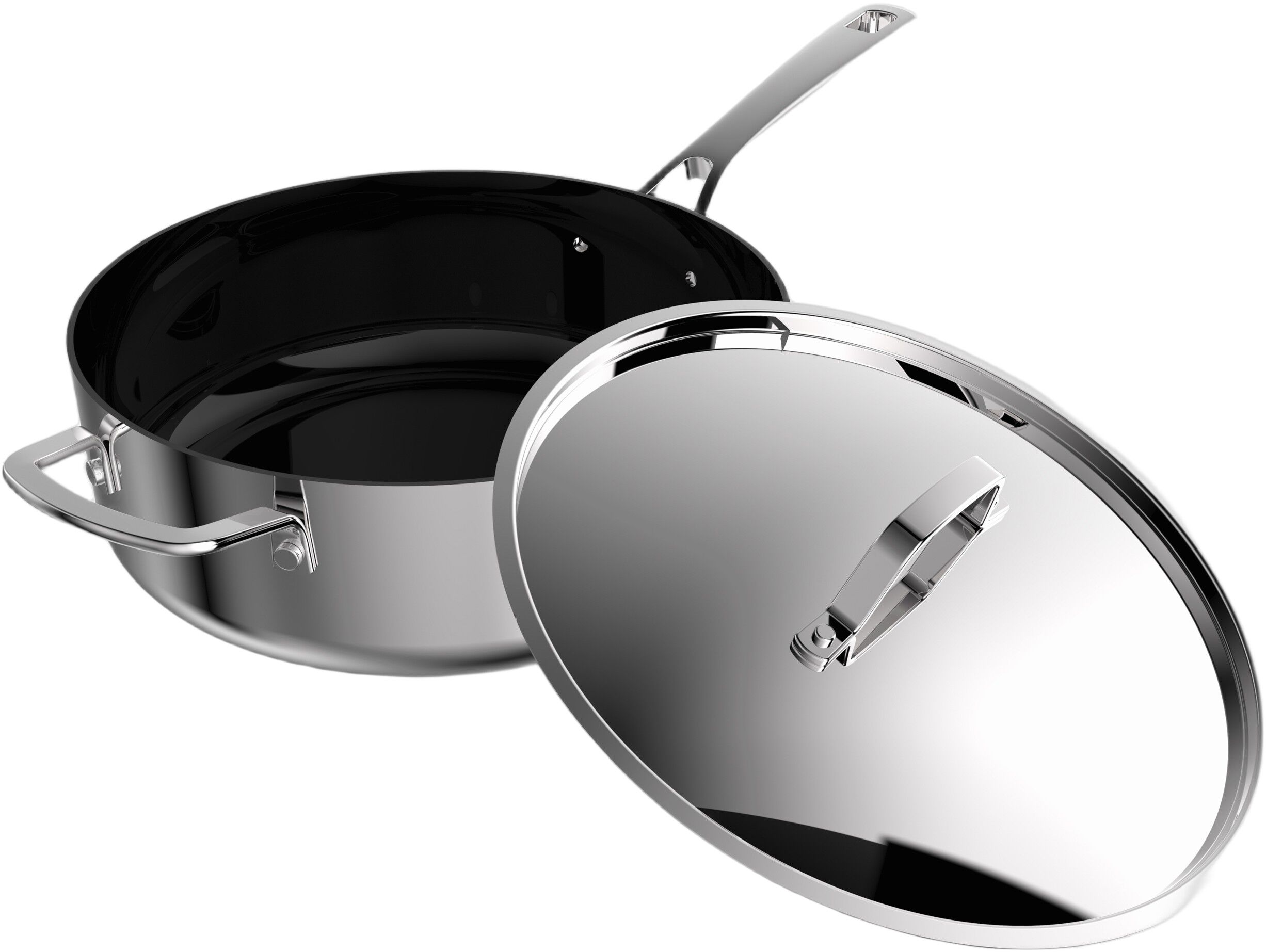 Sauterpande keramisk non-stick Divette 26 cm Rustfrit st&aring;l