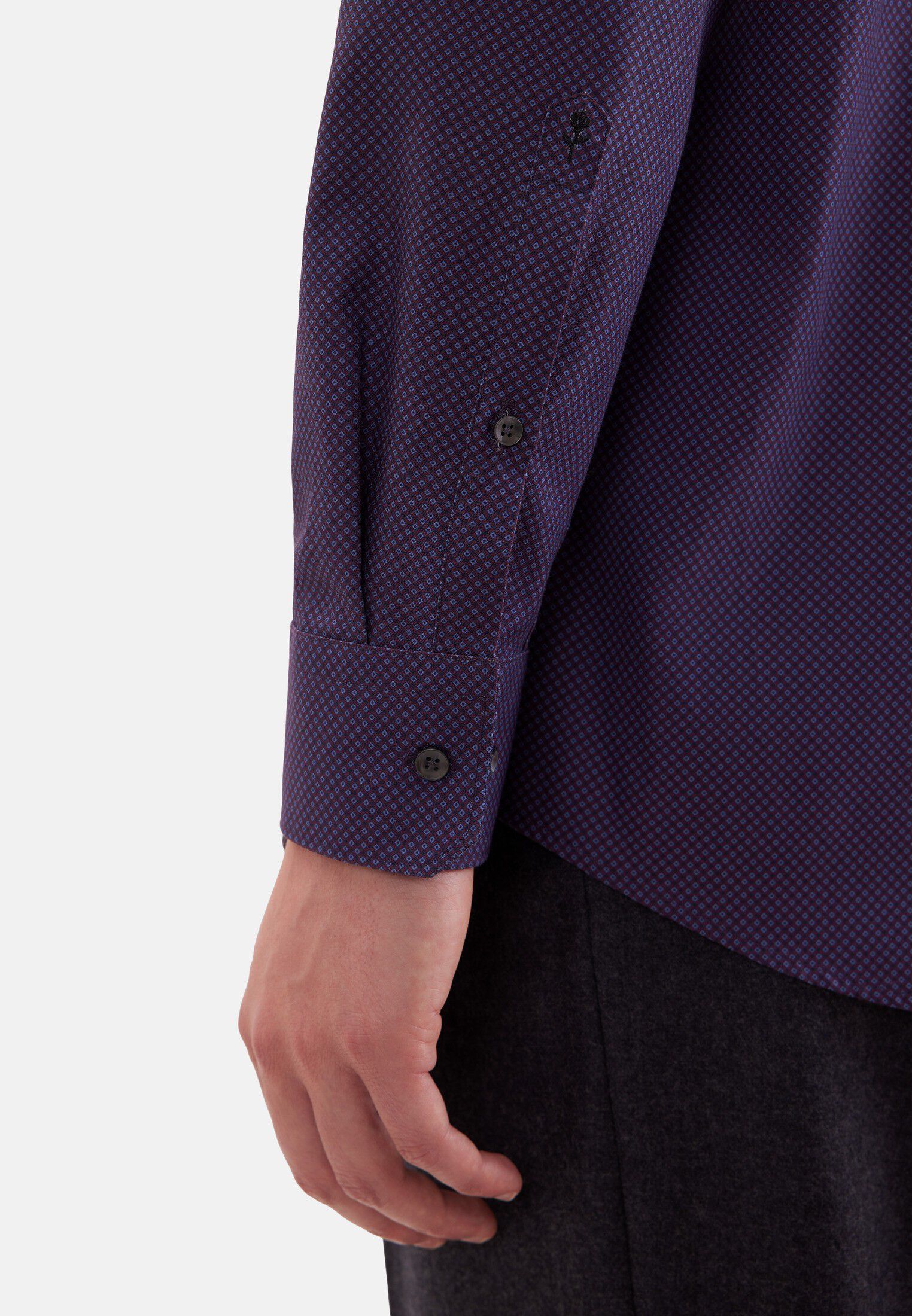 Business shirt Regular 1/1 Kent-Collar Print