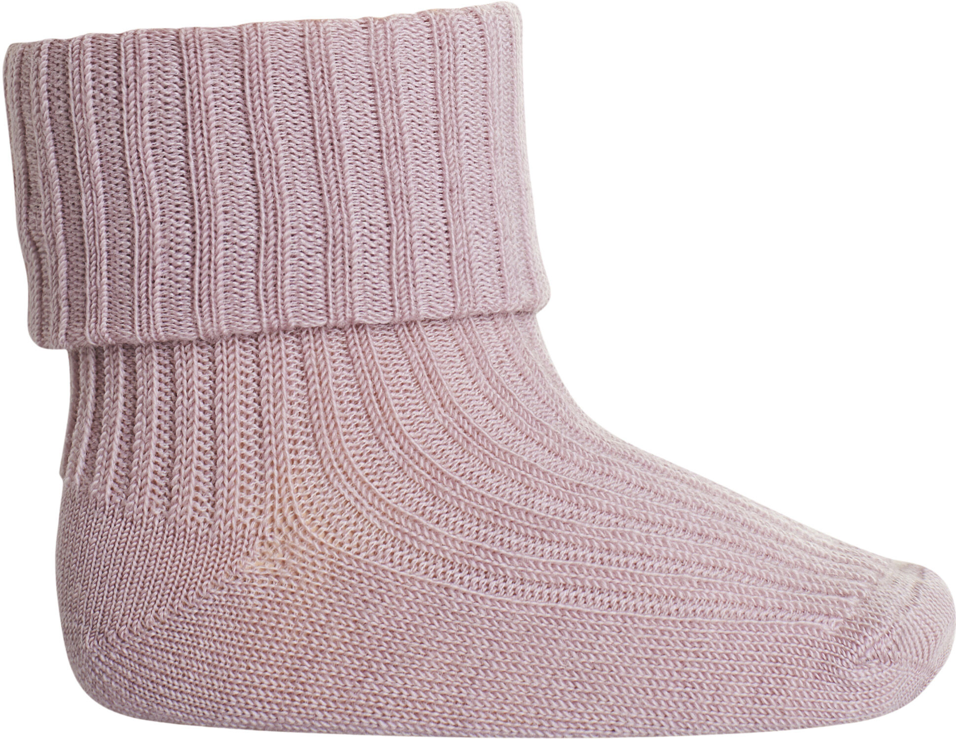 ANKLE WOOL RIB TURN DOWN