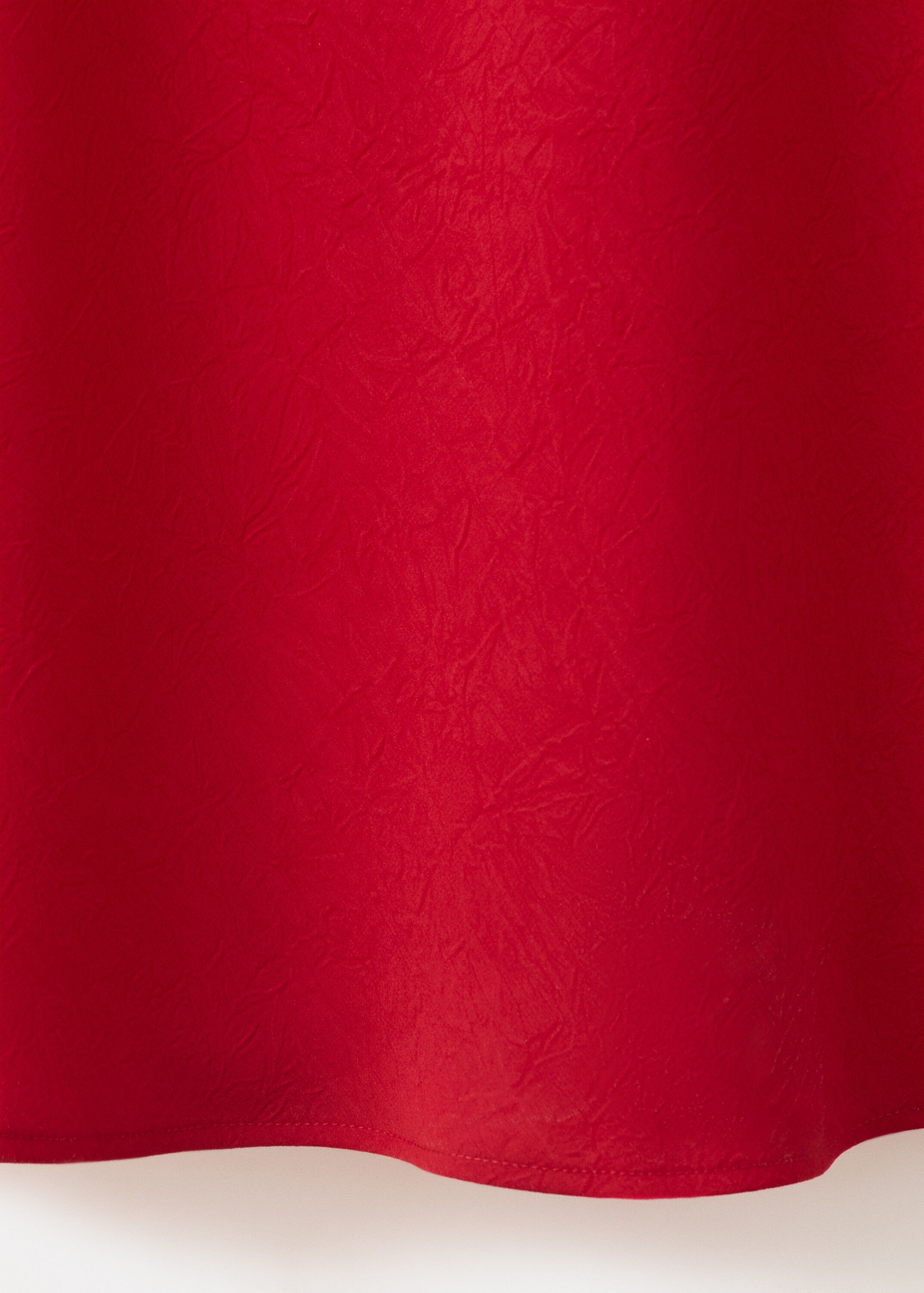 Draped dress with a crinkled effect