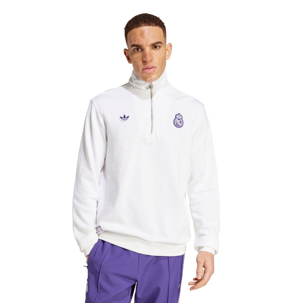Real Madrid Terrace Icons Half-Zip Tr&aelig;nings Tr&oslash;je