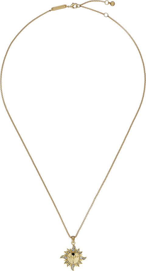 DELEST Sun Moon Crystal Pendant