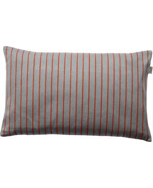 STRIPE/LYSEGRÅ-ORANGE, PYNTEPUDE