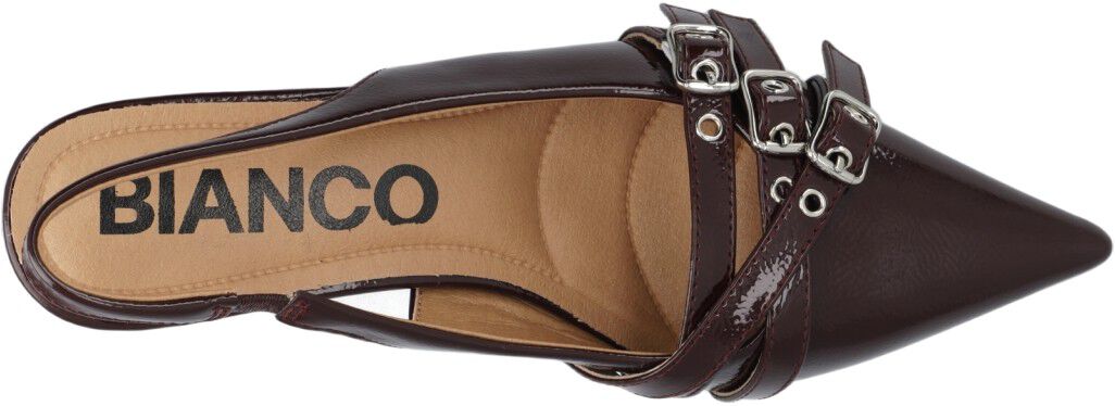 BIAKRISTIN Kitten Heel Buckle Faux Leather