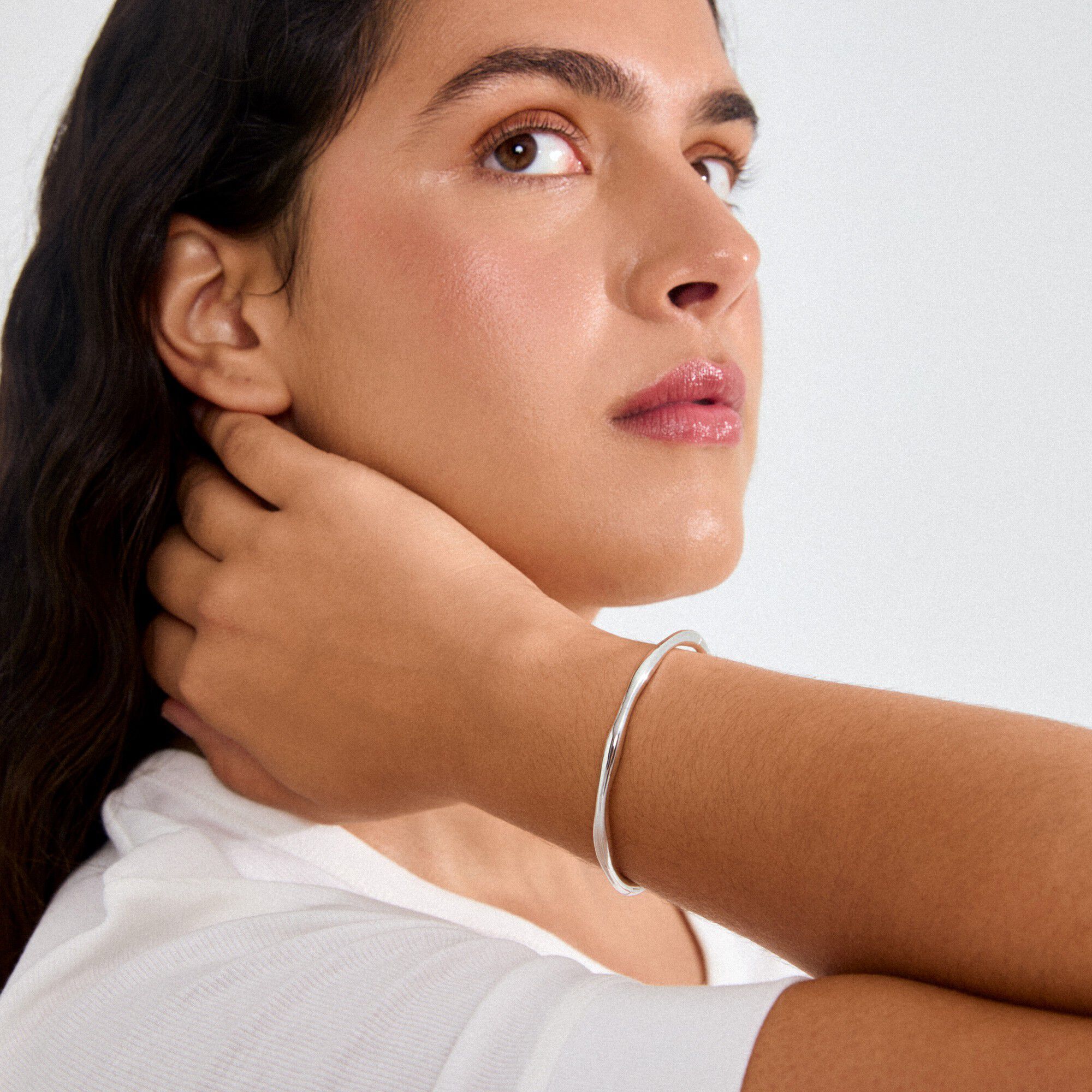 HAZE bangle silver-plated