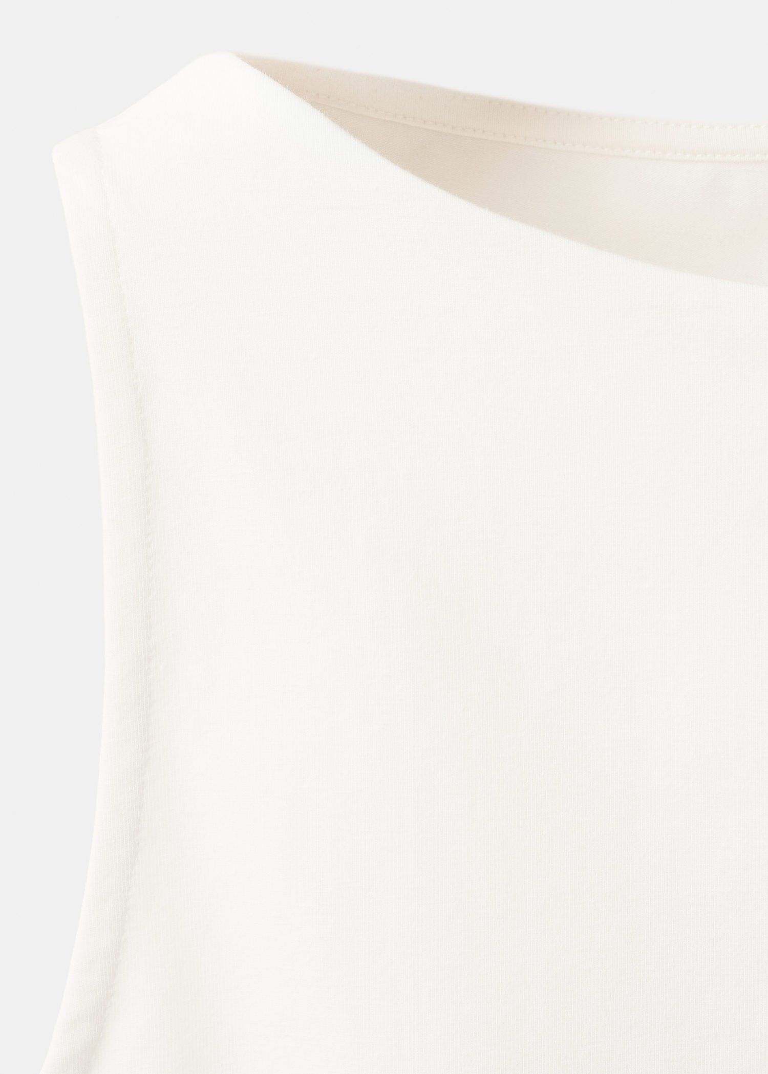 Draped cotton top
