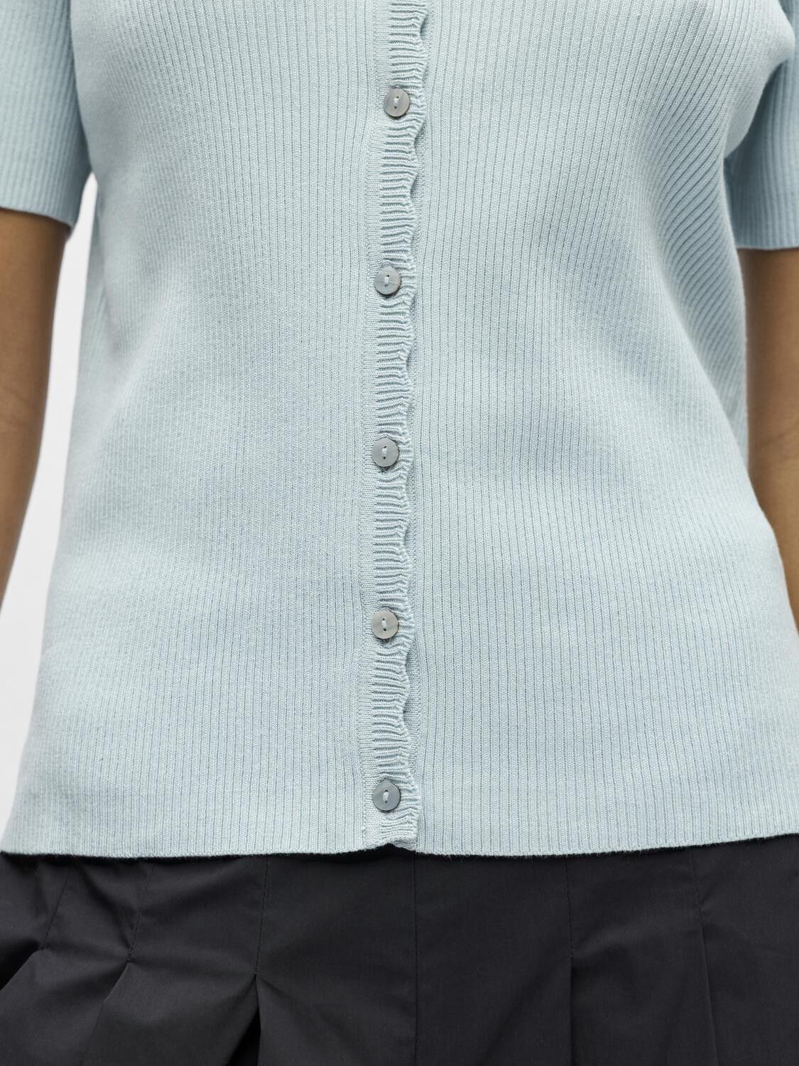 OBJKELLY S/S RE V-NECK CARDIGAN NOO