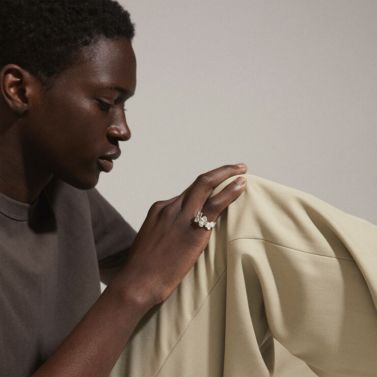 ECHO recycled ring silver-plated