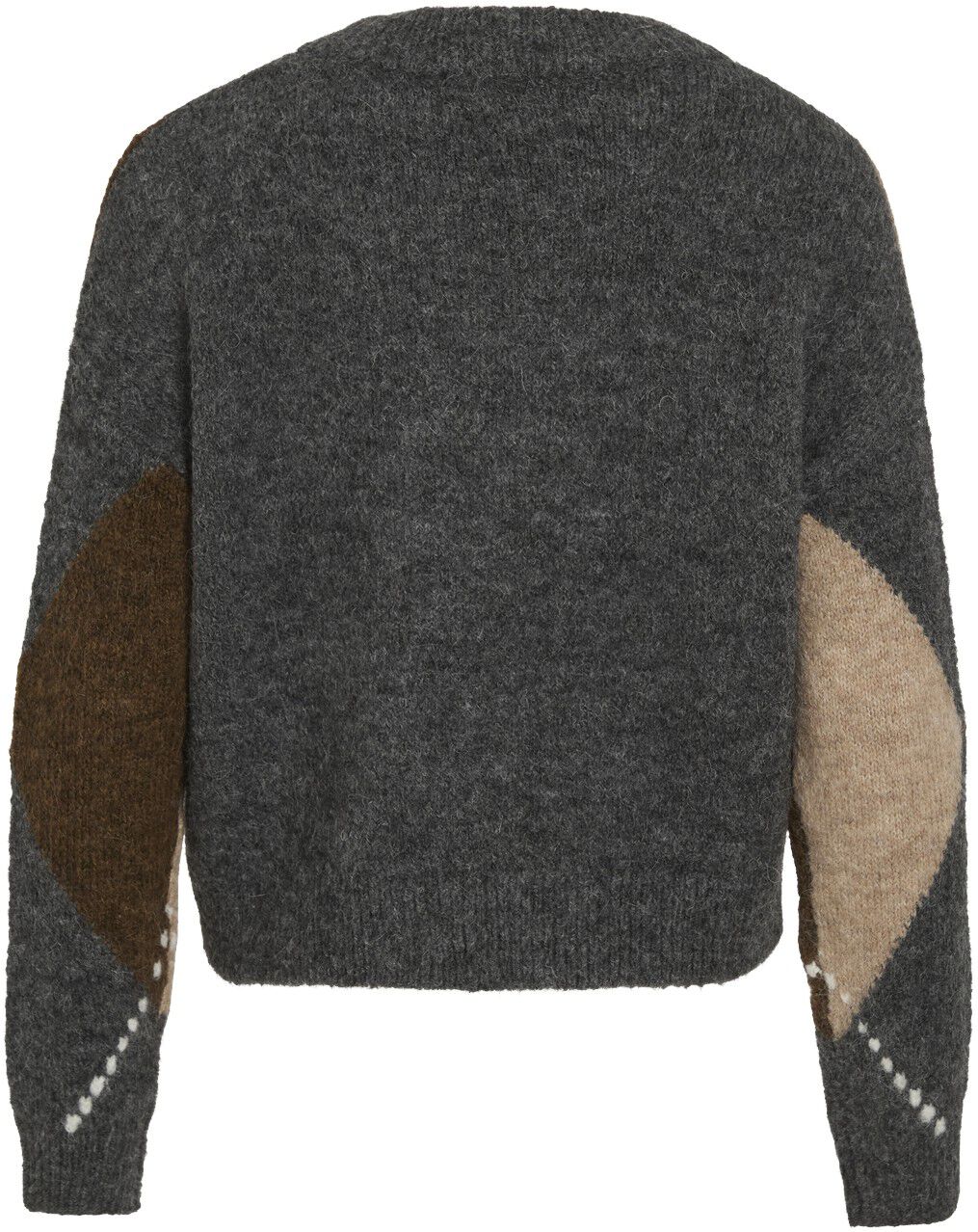 ROUARGYLE LS V NECK KNIT