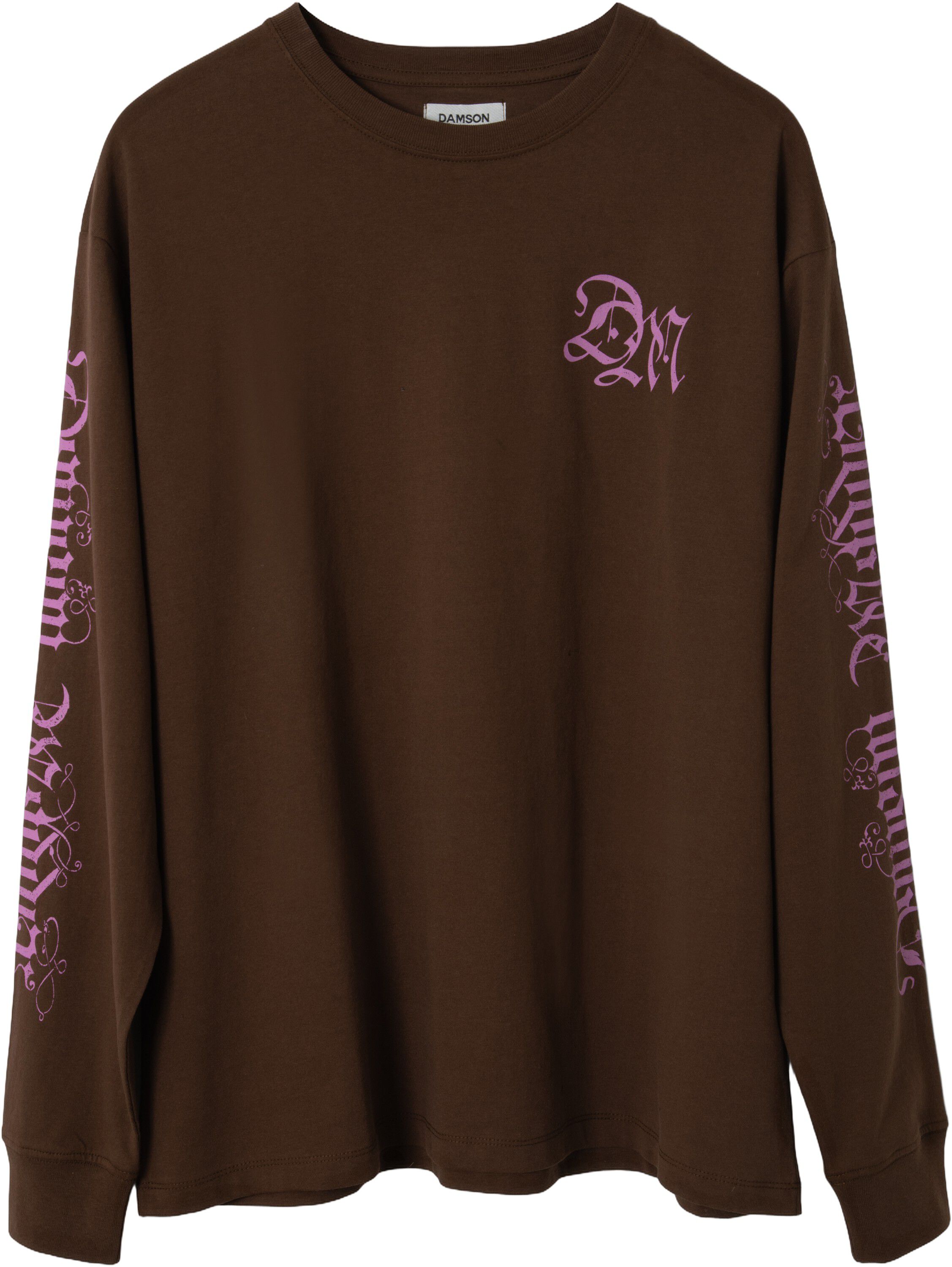 PLEASANT SLUMBER LS GRAPHIC TEE - CHOC