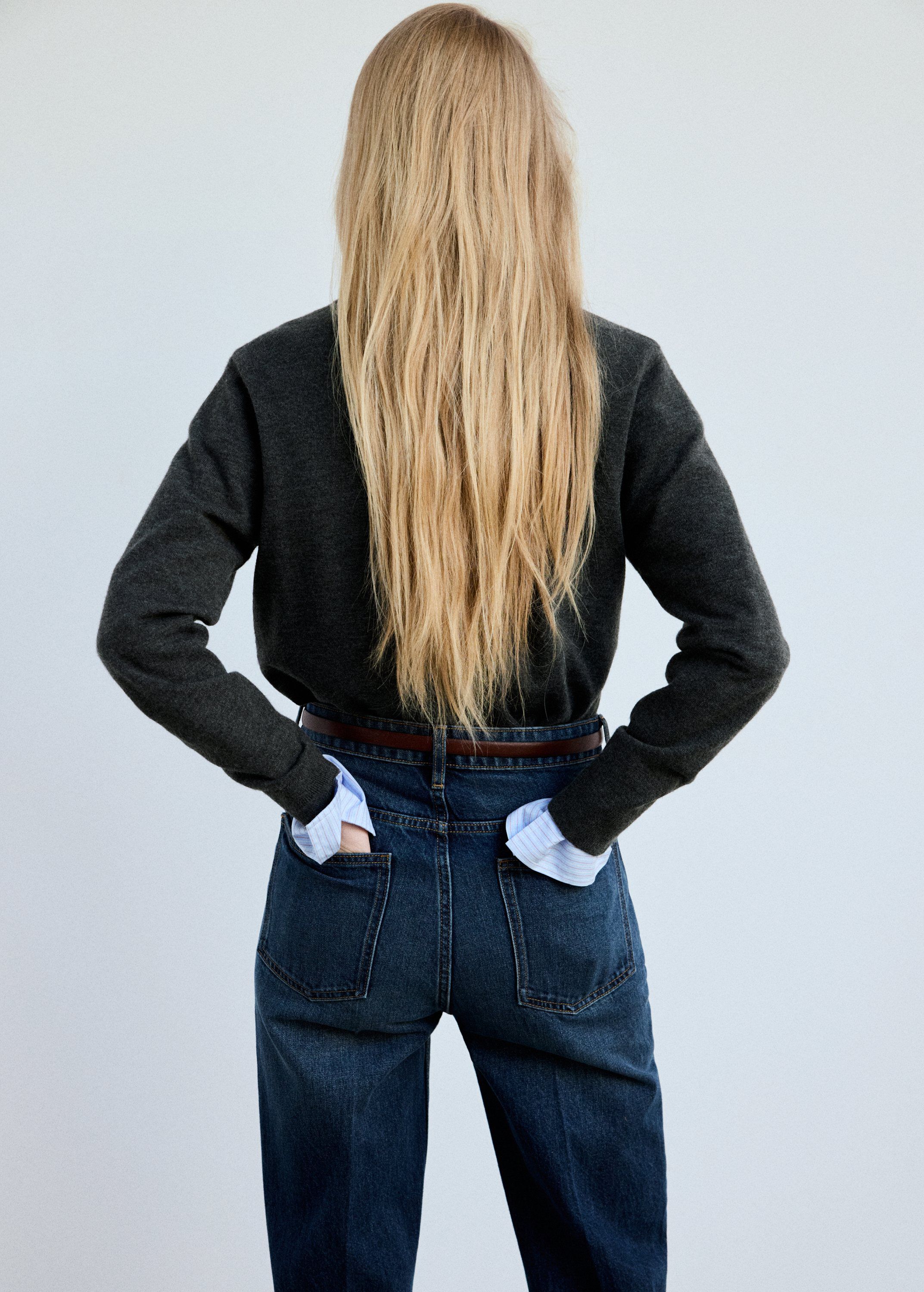 Rhombus cardigan with buttons