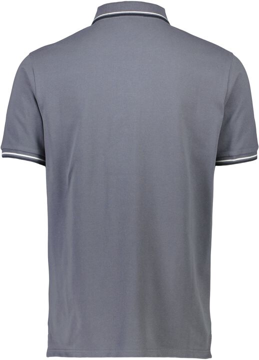 Polo shirt w. contrast piping