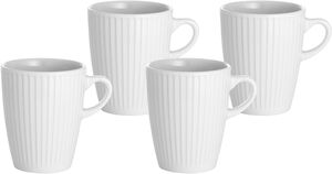 Krus Plissé 27 cl 4 stk. Hvid