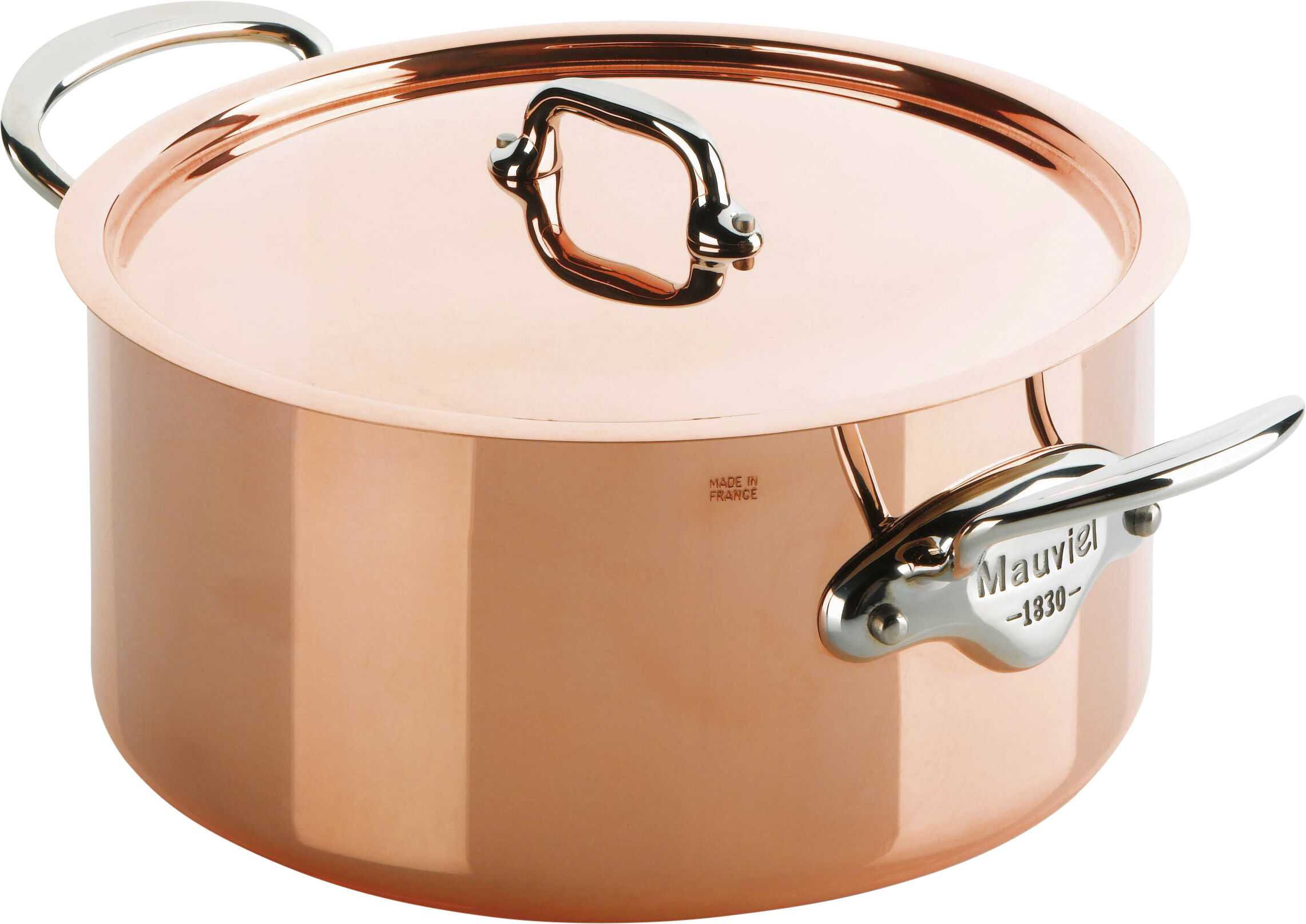 Gryde med l&aring;g M'150S 5,9 liter Kobber/St&aring;l