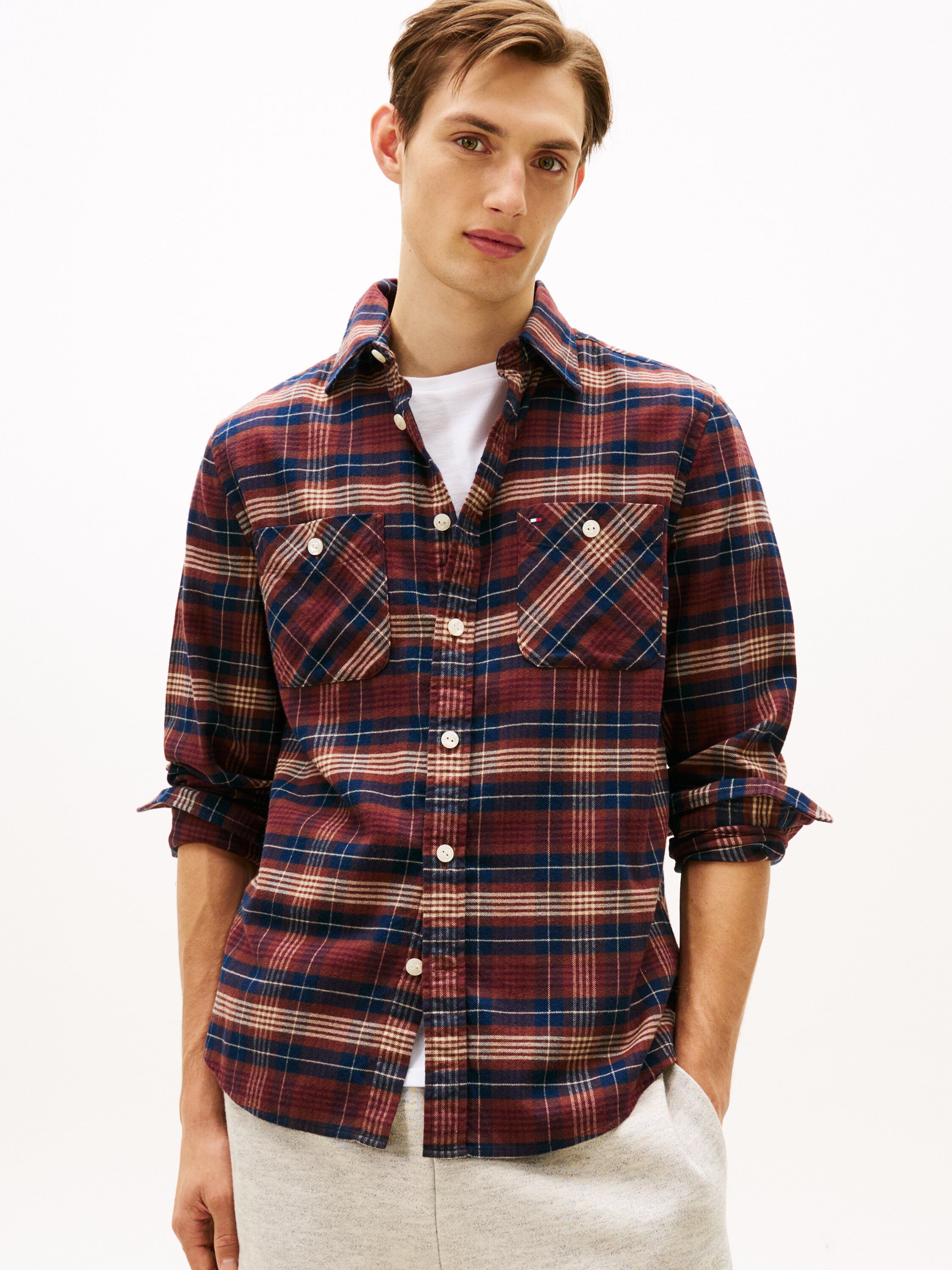 FLANNEL TARTAN POCKET RF SHIRT
