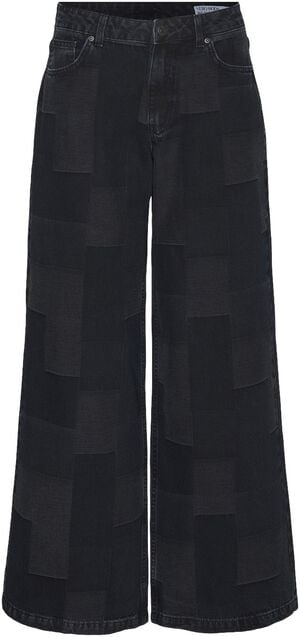 VMREMY MR WIDE PATCHWORK JEANS