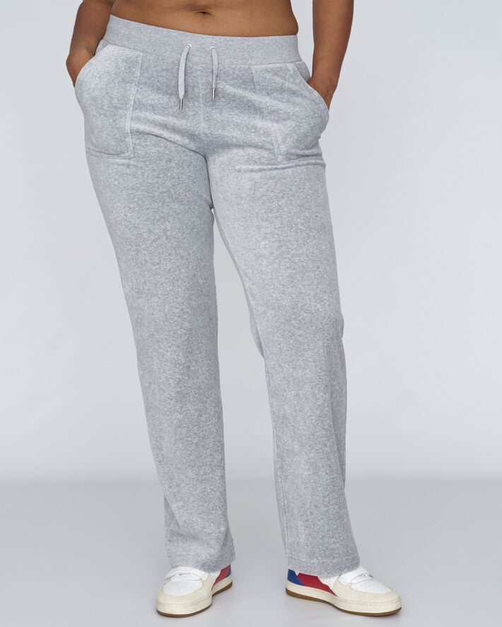 Del Ray Classic Velour Pant Pocket Design
