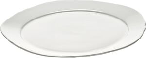 BREAKFAST PLATE WHITE SILHOUETTE