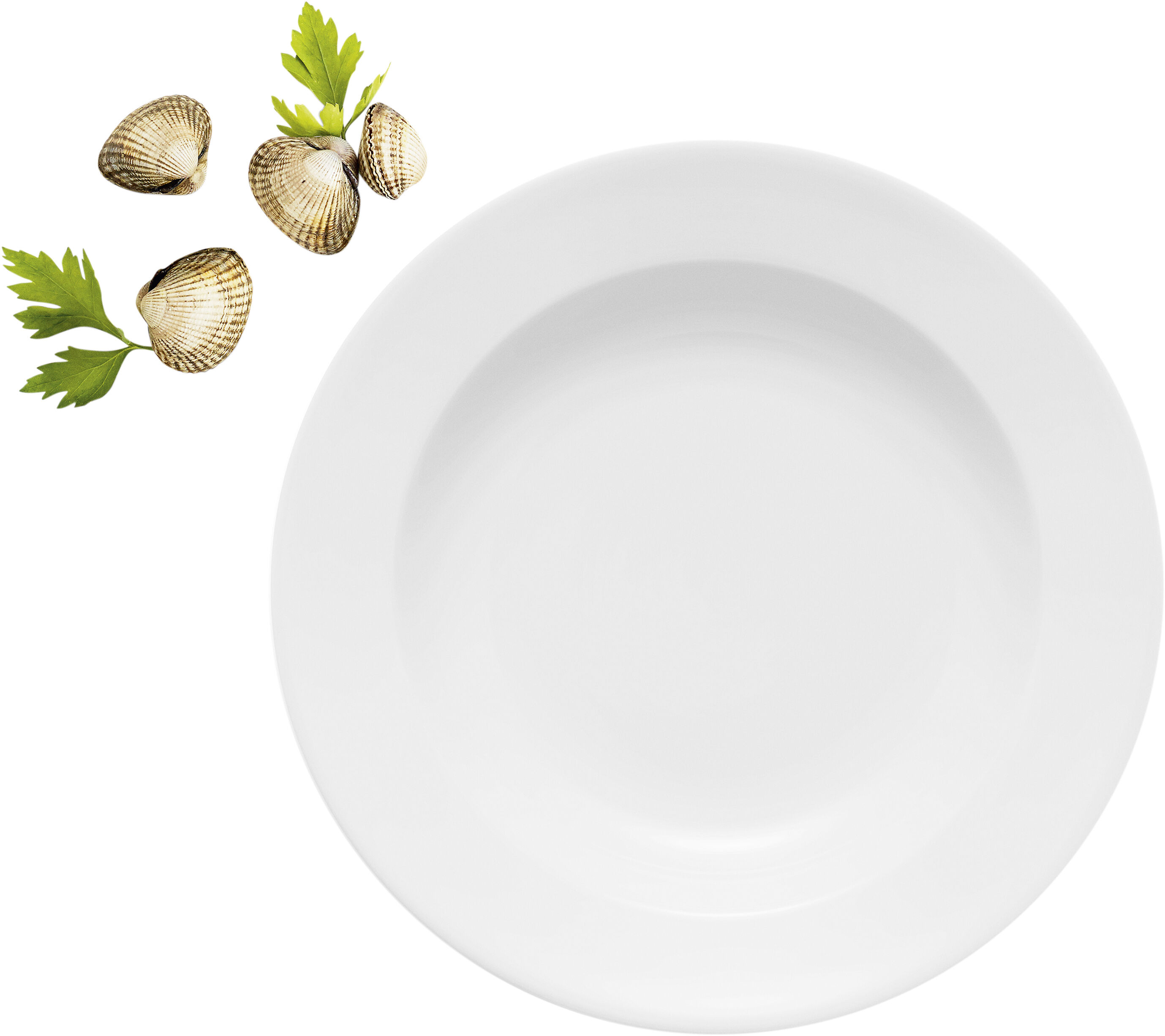 Dyb tallerken rund 25cm Legio 4 stk.