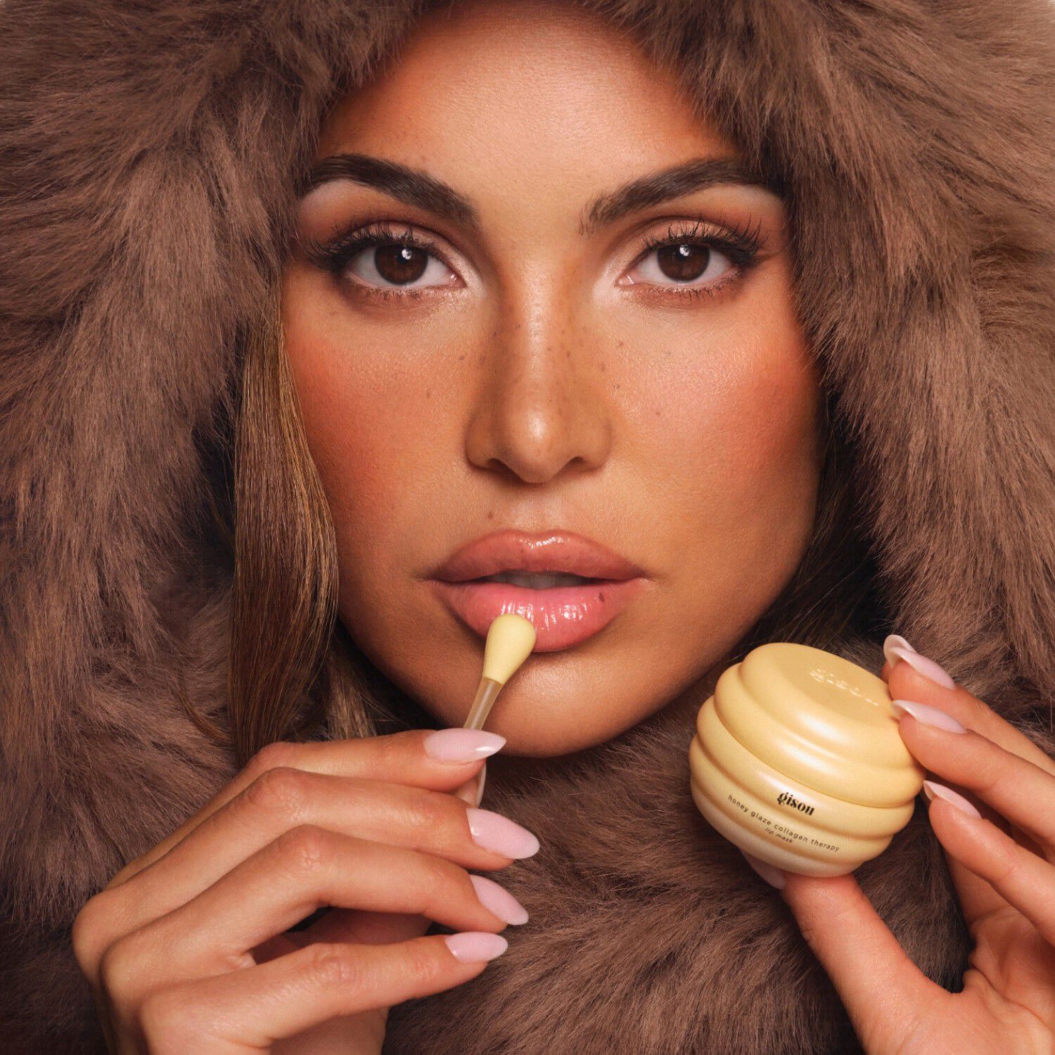 Honey Glaze Collagen Therapy - Fugtgivende l&aelig;bemaske med honning