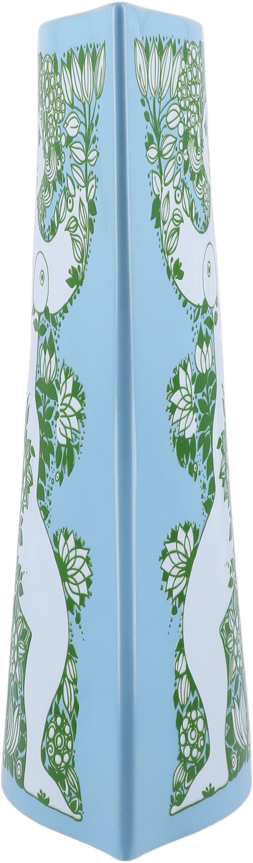 Nina Vase H28. 5 cm lys bl&aring;/gr&oslash;n