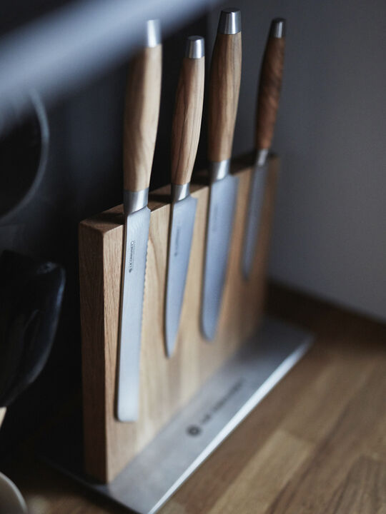 Santoku kniv m/ oliventræsskaft 18cm